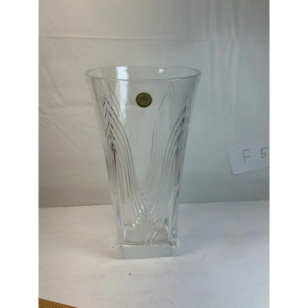 Vintage Cristal J.G. Durand France 24% Lead Crystal Vase - Storage Location: F5